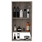 Tuhome Mariana Medicine Cabinet, One External Shelf, Single Door Mirror Two Internal Shelves, Light Gray GLZ5555 - alternate 4